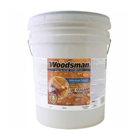 General Paint Woodsman Clear 100% Acrylic Latex Wood Sealer & Protector, Toned, 5-Gallon - 149322
